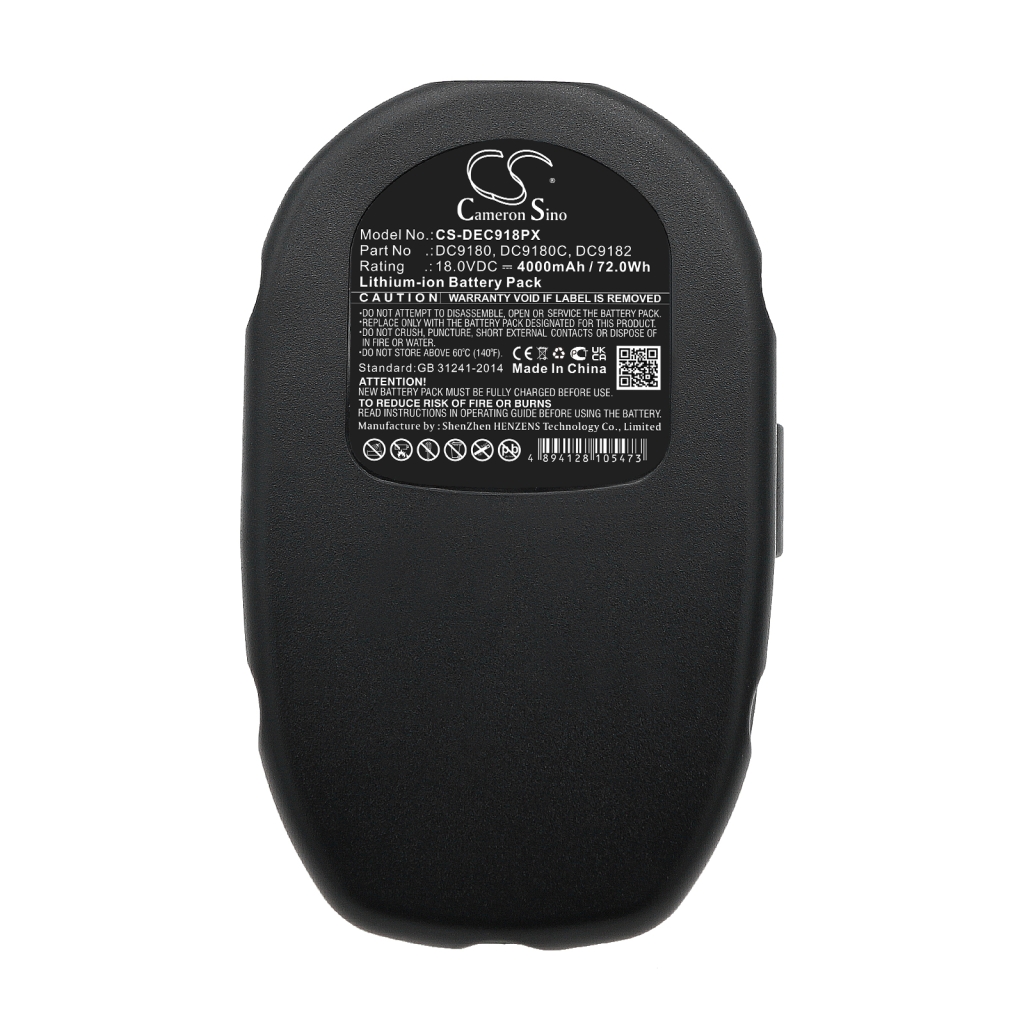 Sostituzione della batteria compatibile per DeWalt DC9180,DC9180C,DC9182