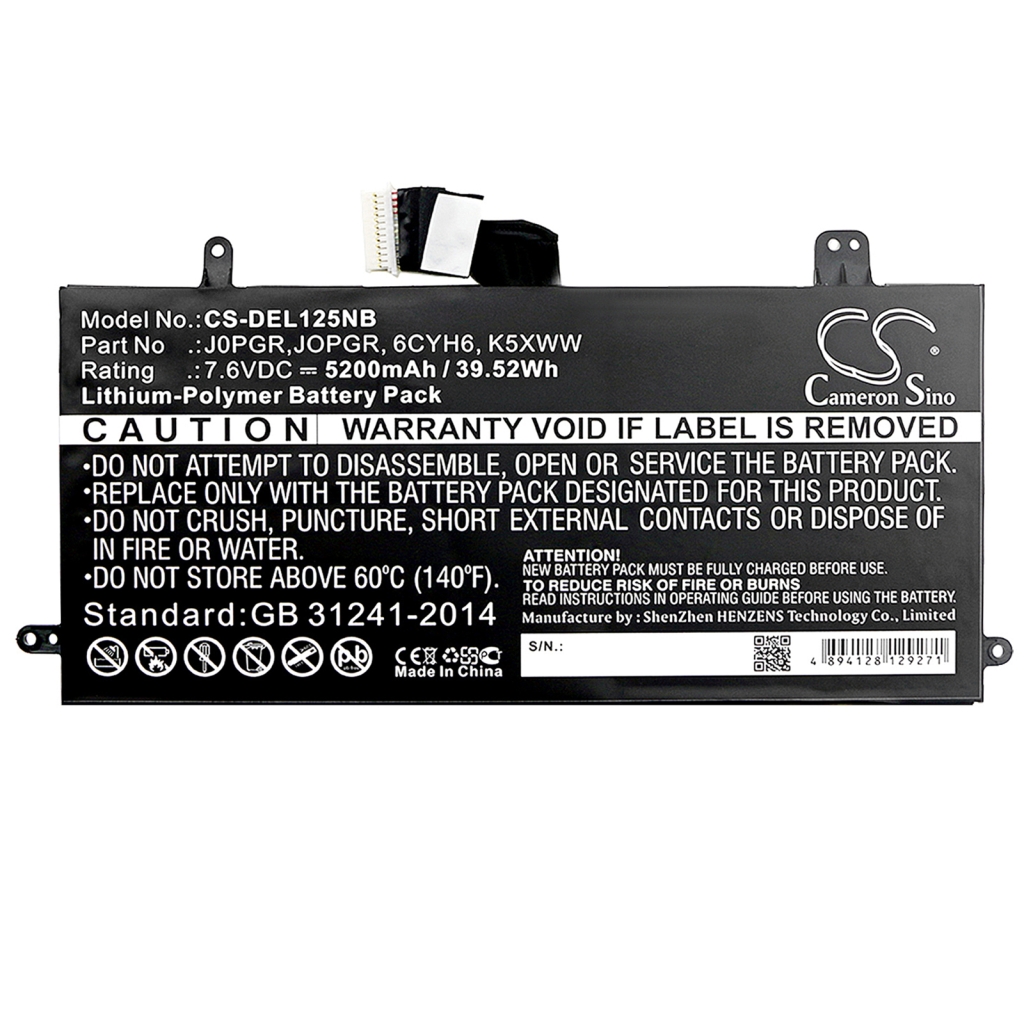 Batterie Sostituisce J0PGR