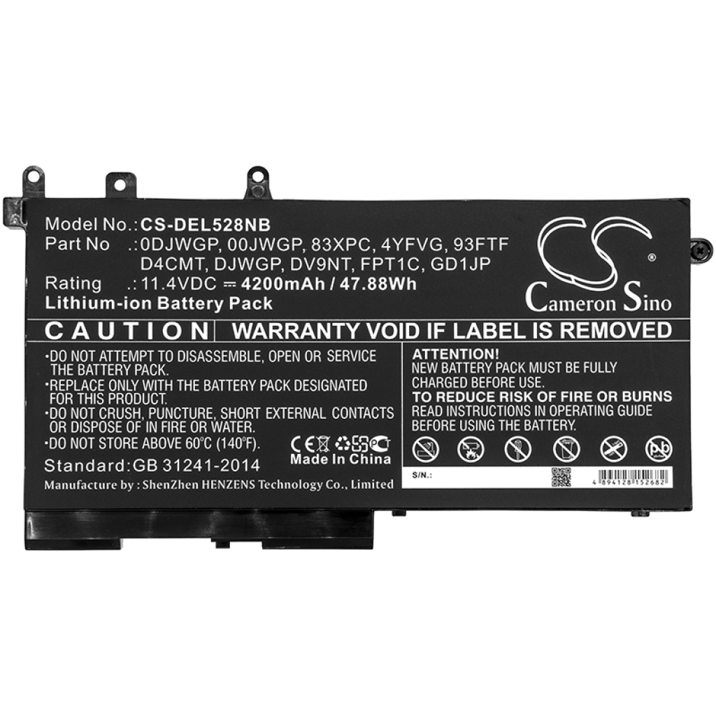 Batterie Sostituisce 0DJWGP