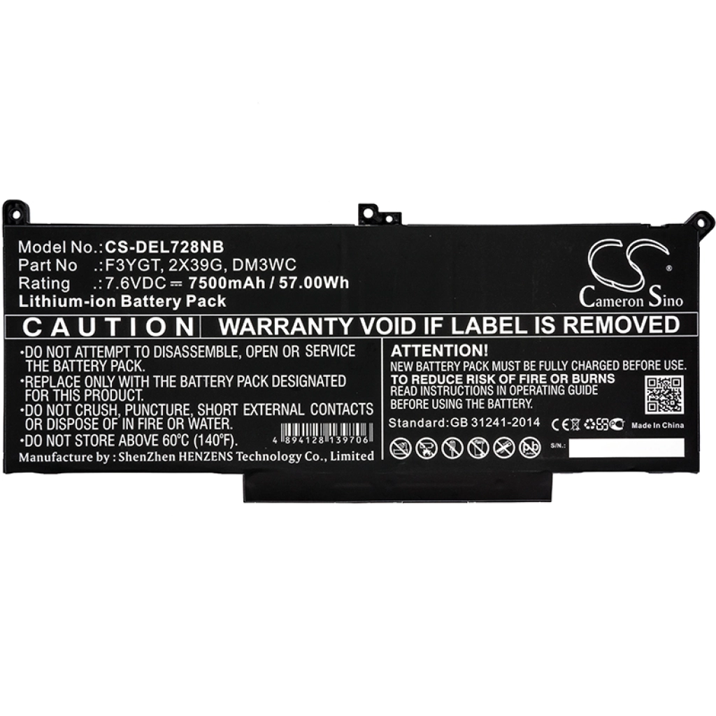 Batterie Batteria notebook CS-DEL728NB
