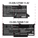Batterie Batteria notebook CS-DEL728NB