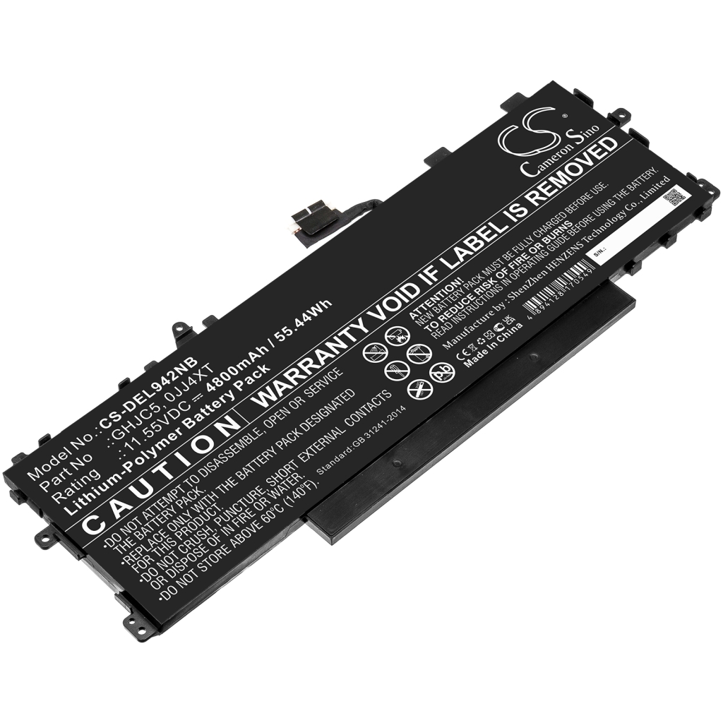 Sostituzione della batteria compatibile per DELL 0JJ4XT,GHJC5