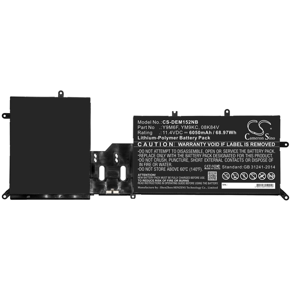 Batterie Sostituisce YM9KC