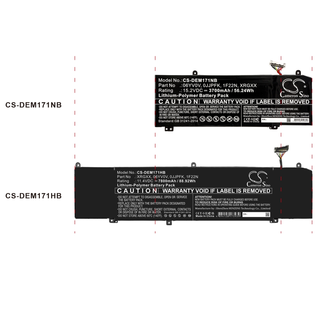 Batterie Sostituisce 06YV0V