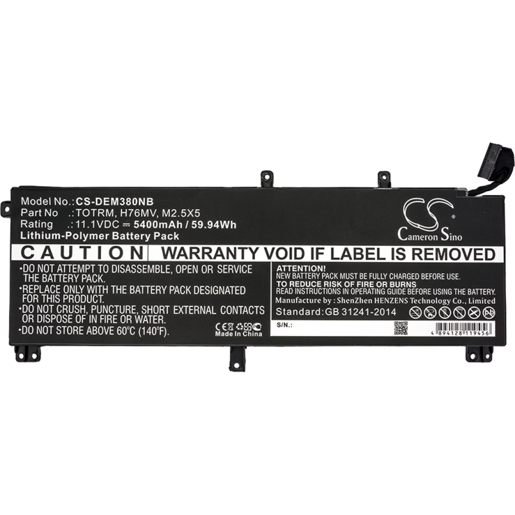 Battery Replaces H76MV