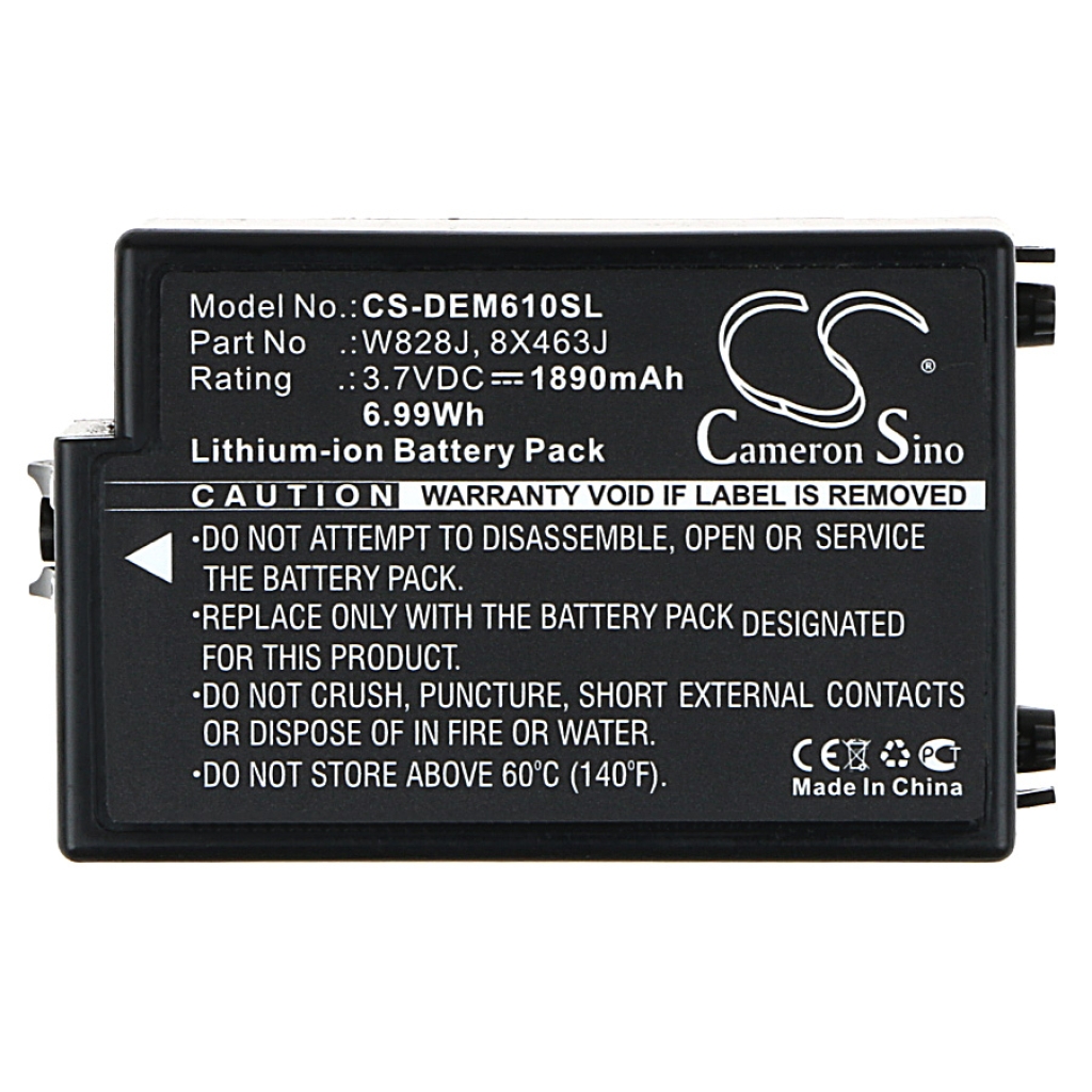 Cameron Sino CS-DEM610SL etichetta frontale Dell Scanner-Terminal: 3,7V 1890mAh 6,99Wh