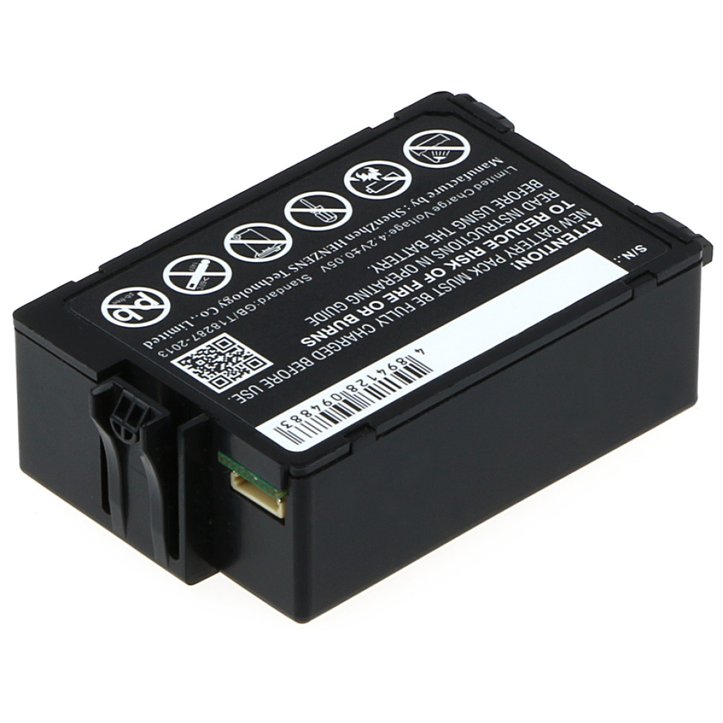 Batteria scanner Dell CS-DEM610SL, vista laterale con connettore PCB e clip
