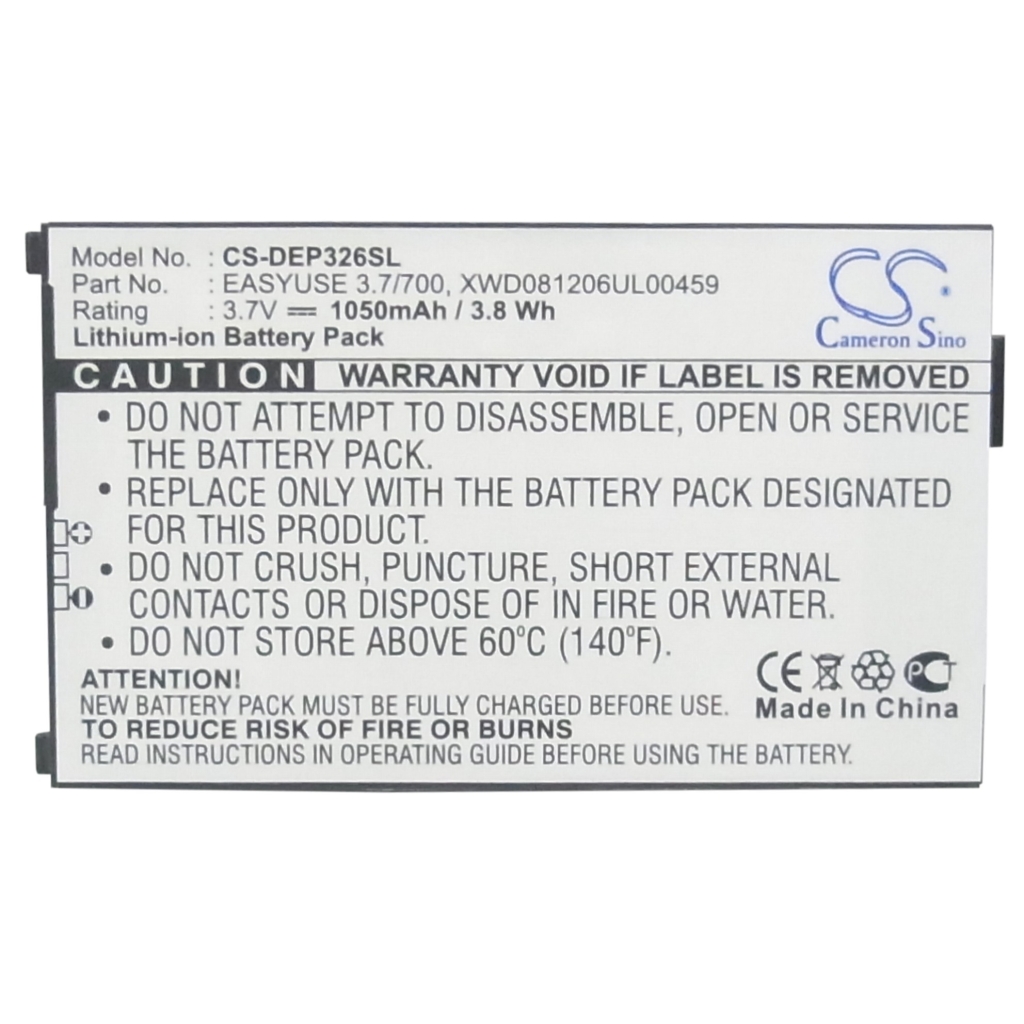 Batterie Batteria del telefono cellulare CS-DEP326SL