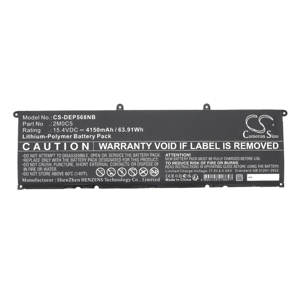 Batterie Batteria notebook CS-DEP568NB