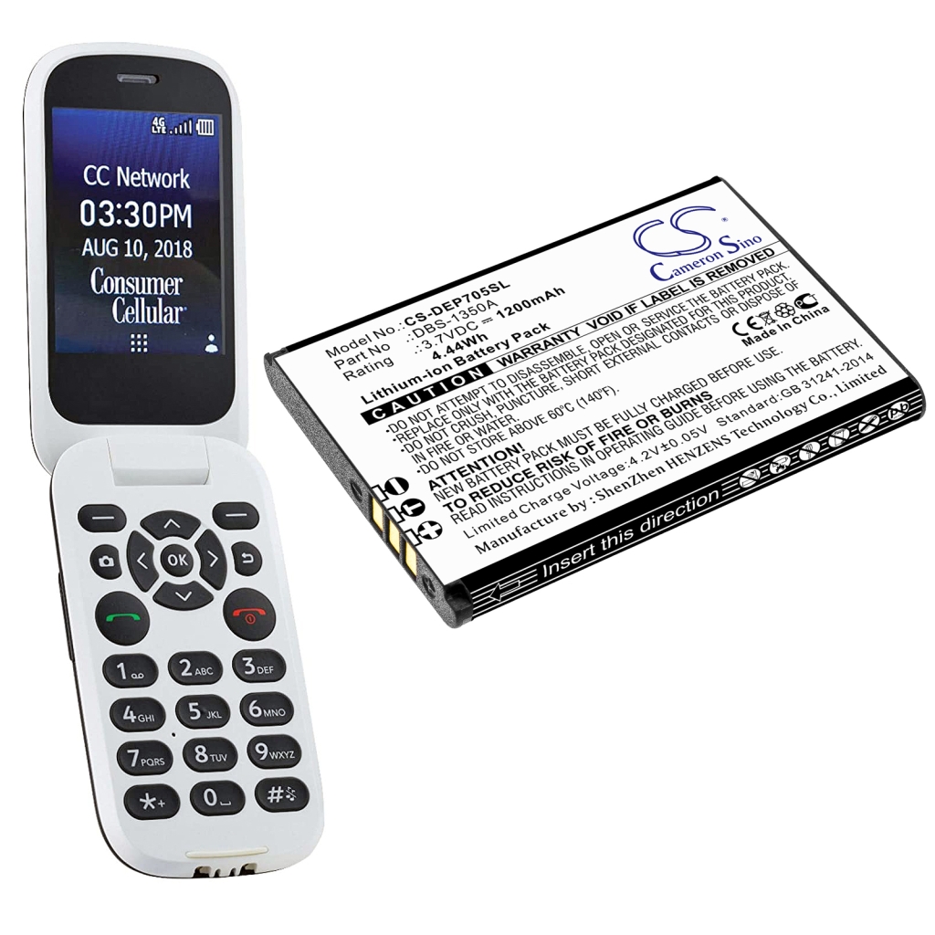 Batteria del telefono cellulare Doro SmartEasy 7050 (CS-DEP705SL)