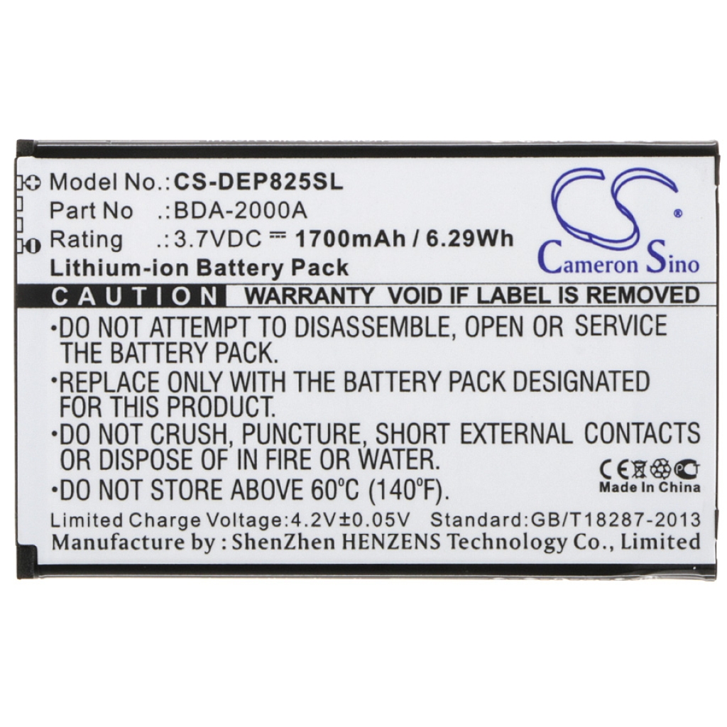 Batteria del telefono cellulare Doro 8031 (CS-DEP825SL)