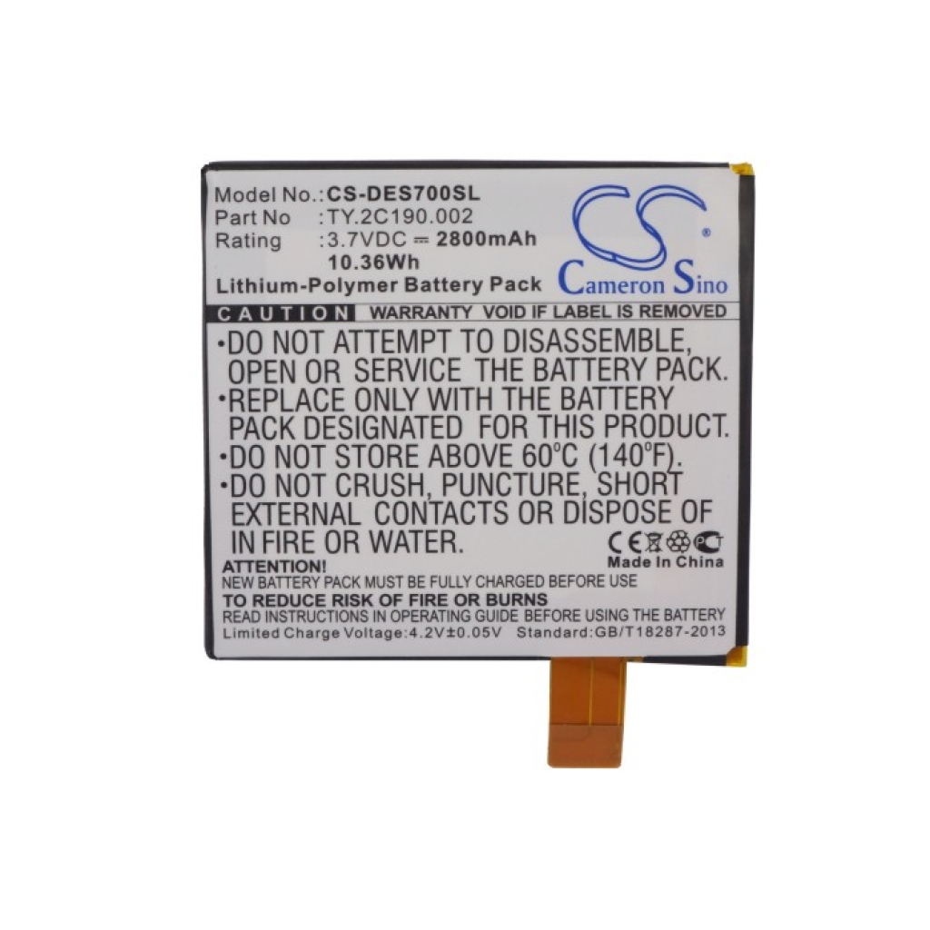 Sostituzione della batteria compatibile per DELL TY.2C190.002