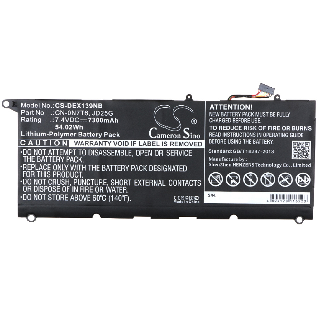 Batterie Sostituisce CN-0N7T6