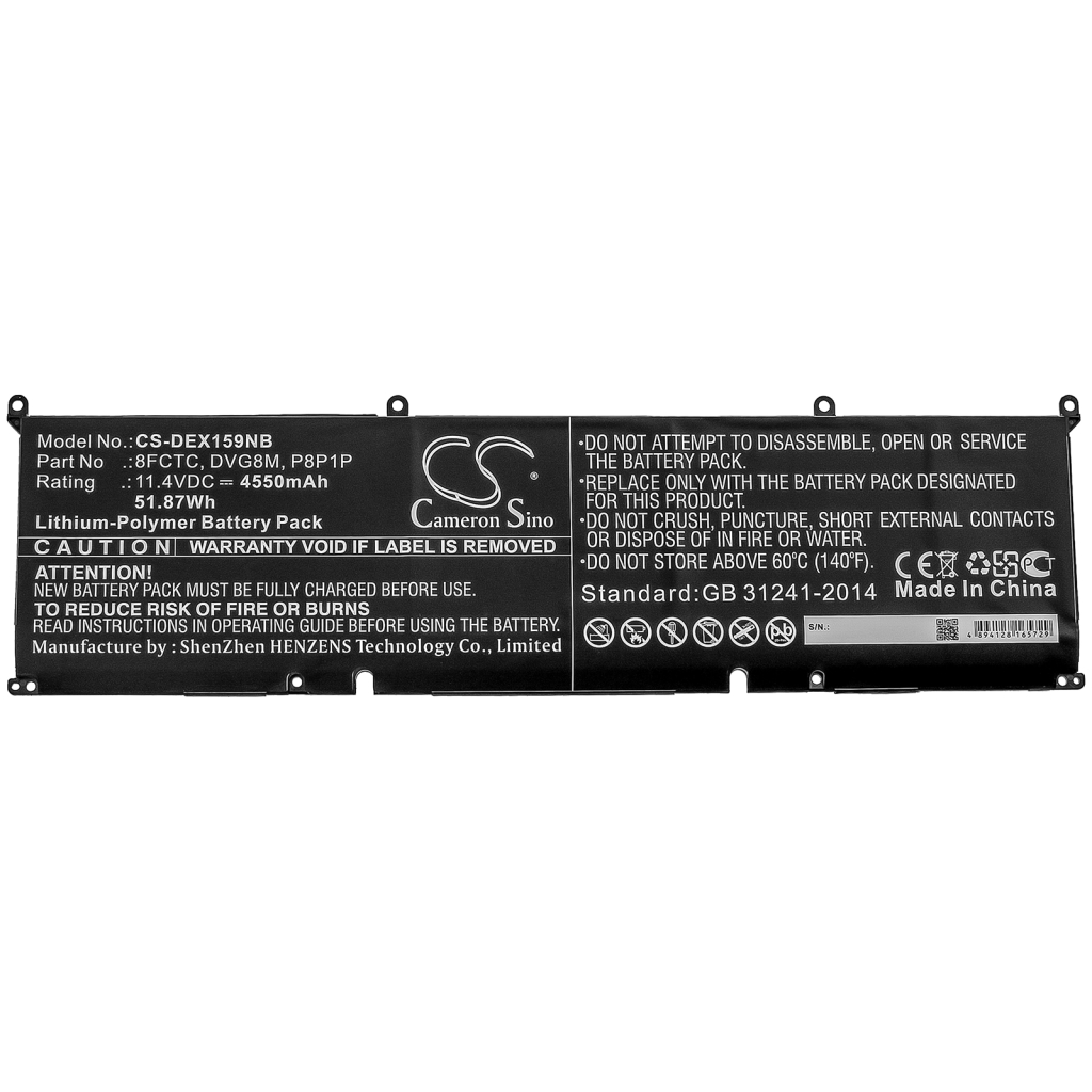 Batterie Sostituisce 8FCTC