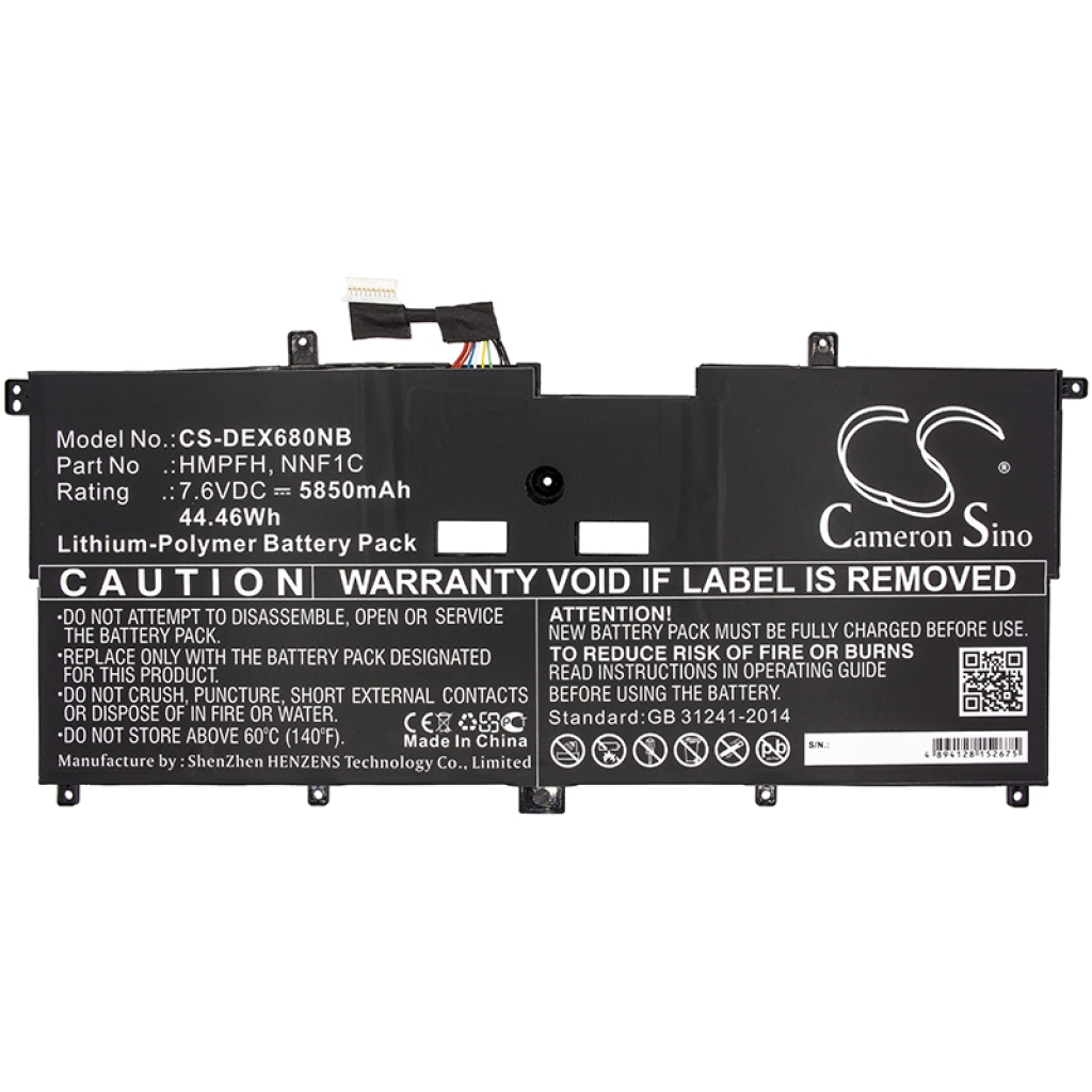 Sostituzione della batteria compatibile per DELL HMPFH,NNF1C