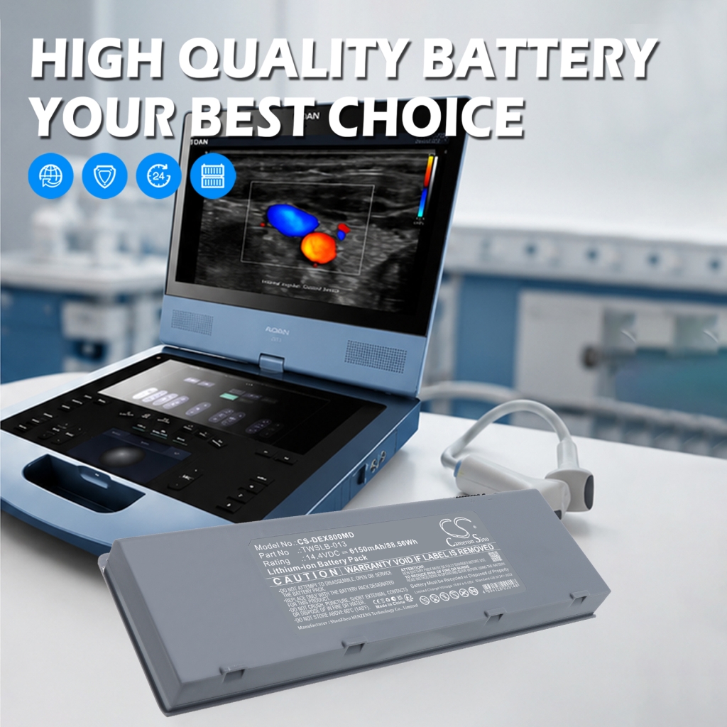 Batteria medicale CS-DEX800MD, immagine marketing 14,4V 6150mAh Li-ion