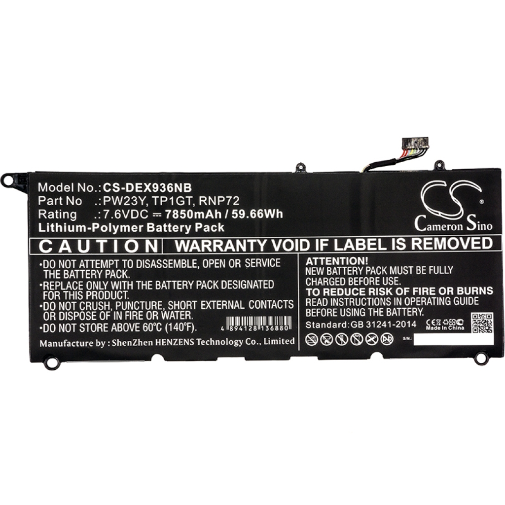 Batterie Sostituisce TP1GT
