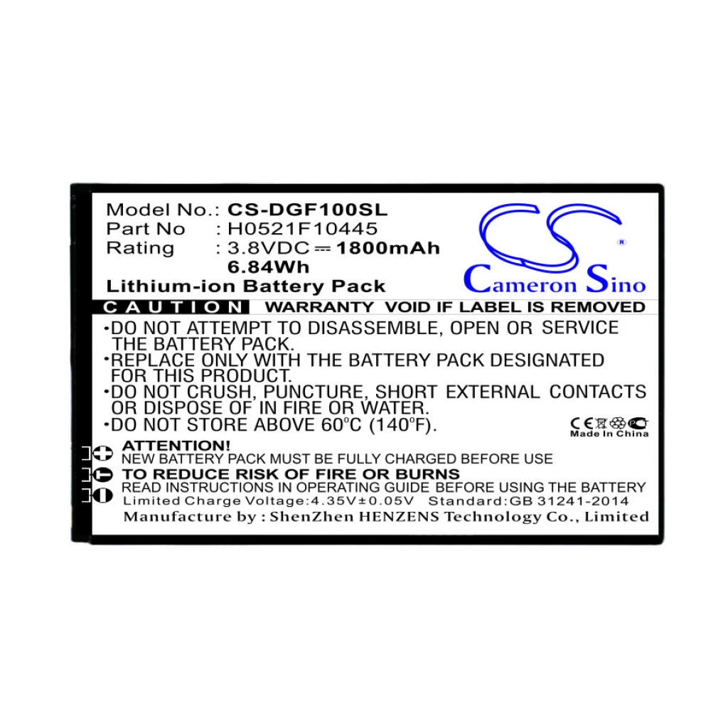 Batteria Sostituisce H0521F10445