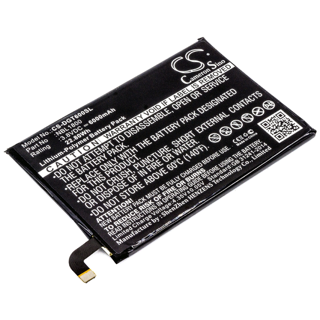 Batterie Batteria del telefono cellulare CS-DGT600SL