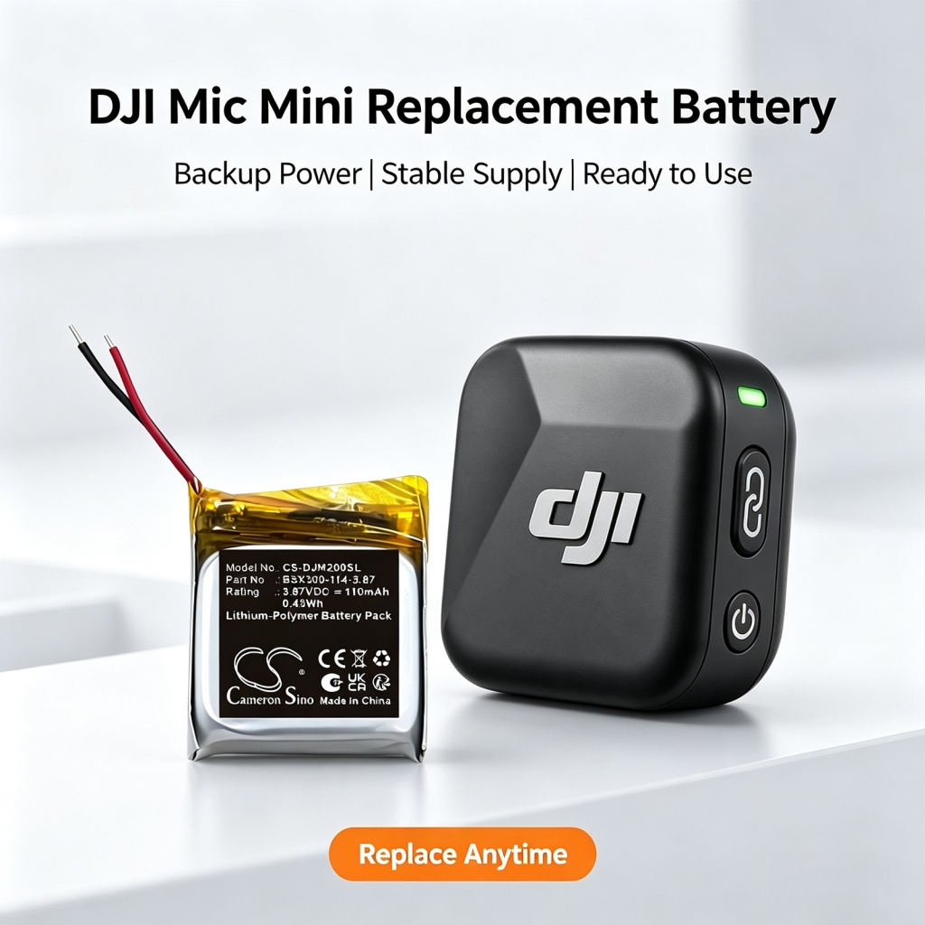 Batterie compatibile con DJI Mic Mini CS-DJM200SL