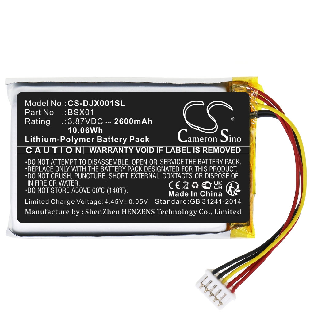 Batterie Batteria del microfono CS-DJX001SL