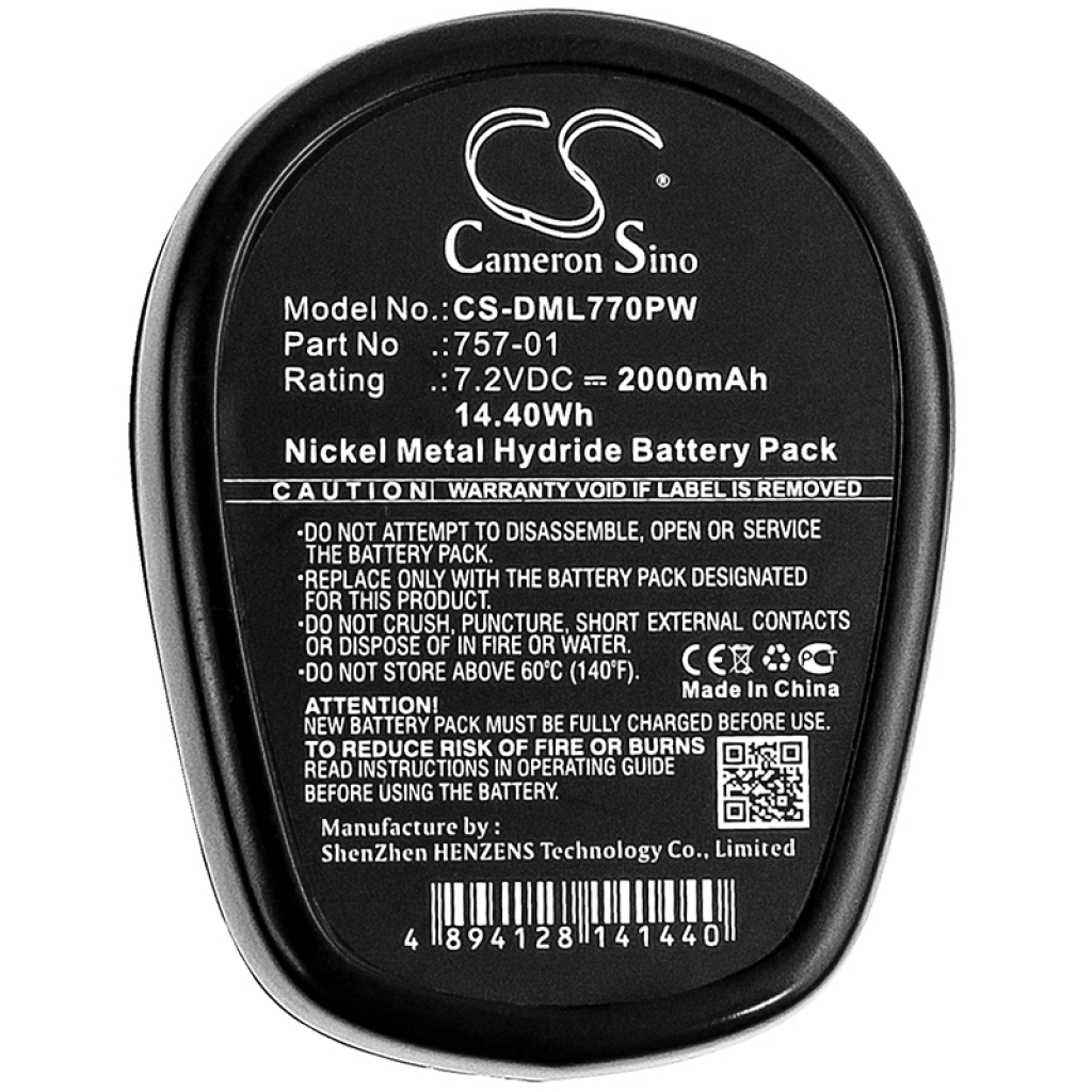 Sostituzione della batteria compatibile per Dremel 757-01