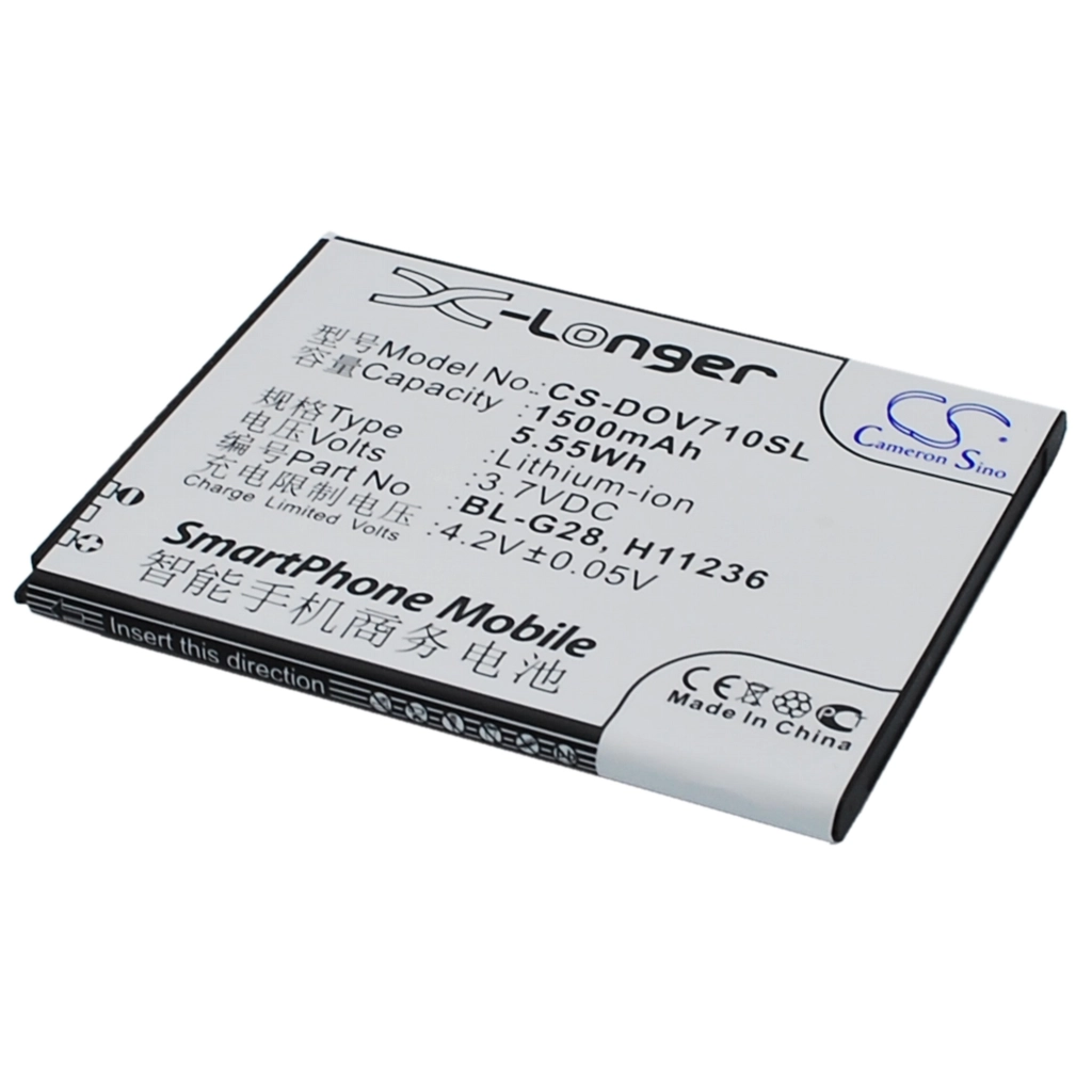 Batterie Batteria del telefono cellulare CS-DOV710SL