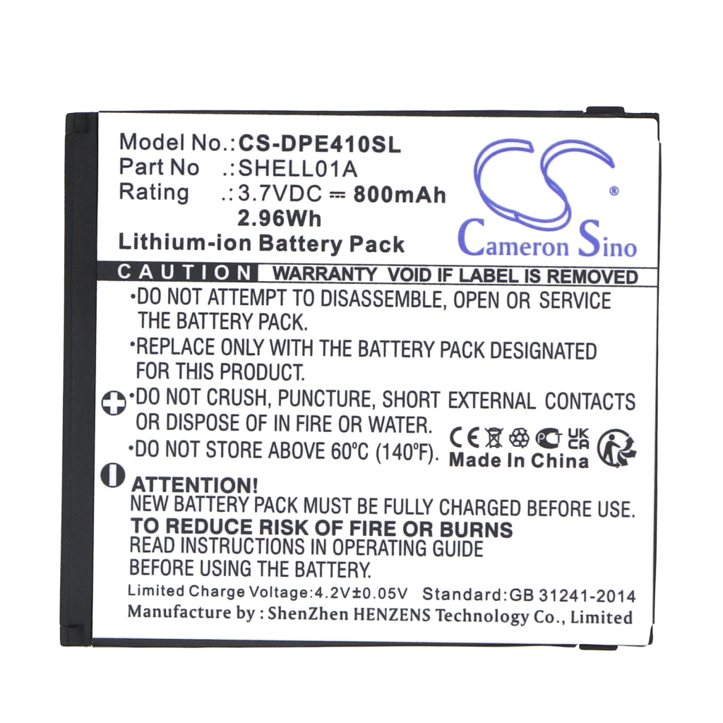 Batterie Batteria del telefono cellulare CS-DPE410SL
