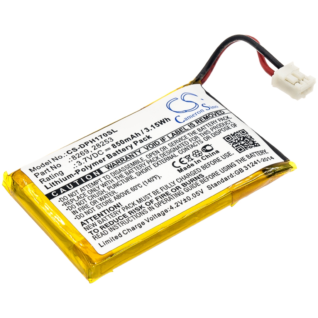 Batteria per telecamera di sicurezza domestica Marmitek 210 (CS-DPH170SL)