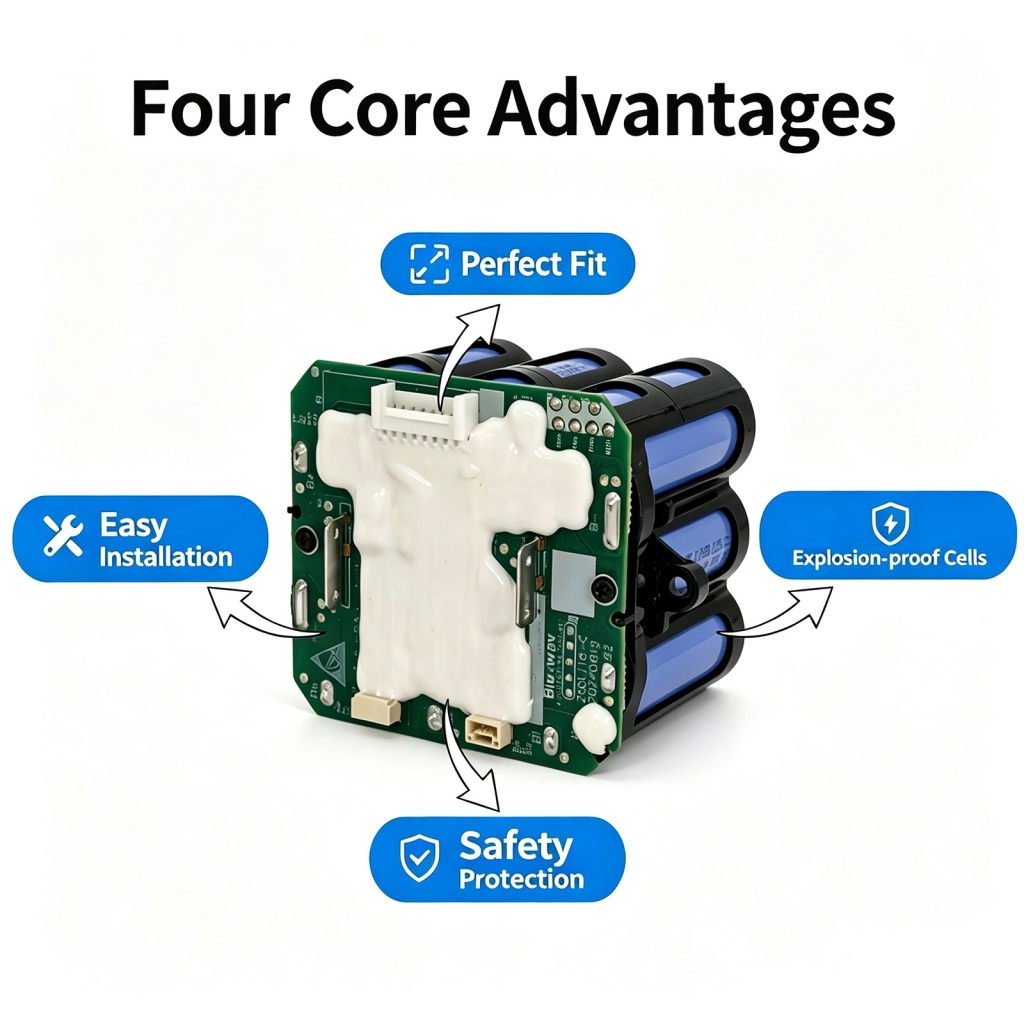 Battery compatible with Dreame CS-DRH122VX