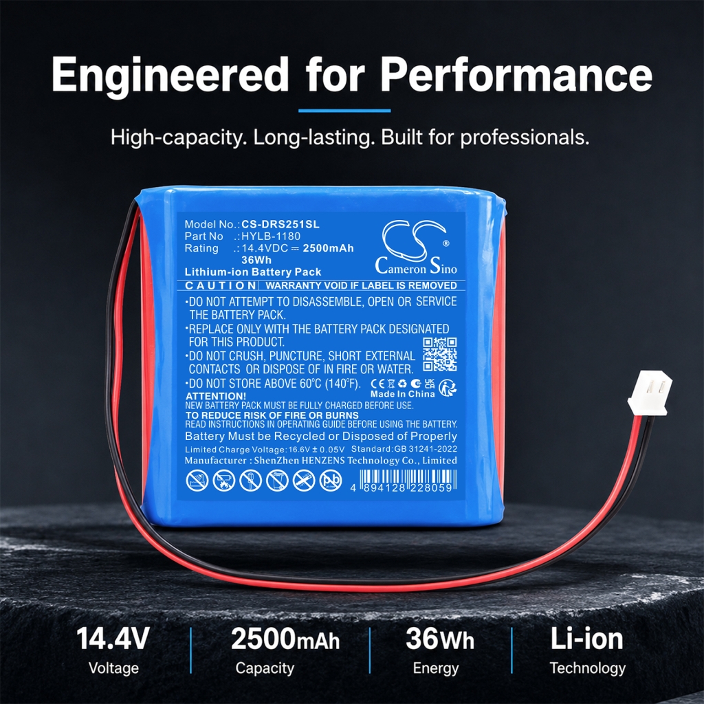 Batteria per Deviser DS2500R