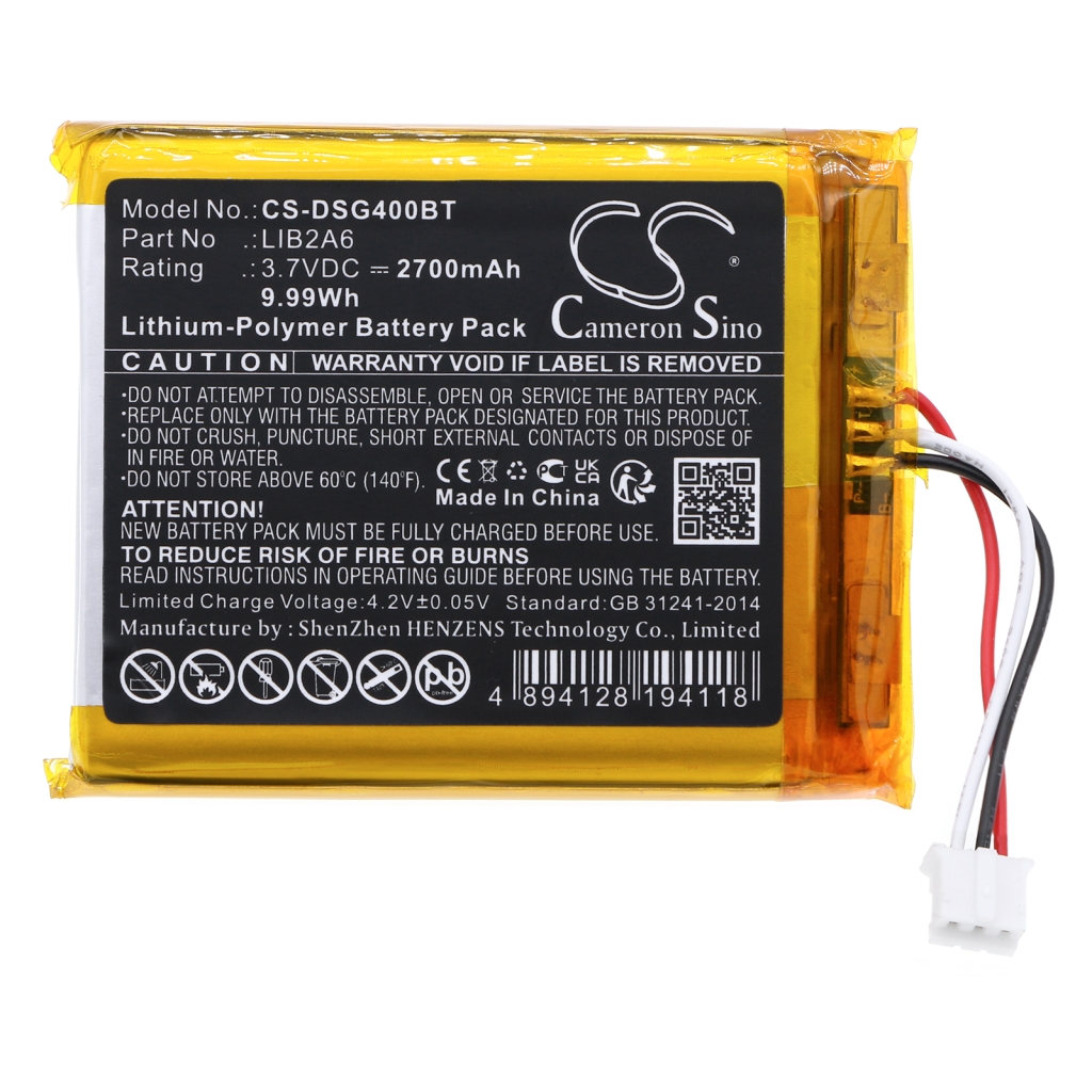 Batteria per telecamera di sicurezza domestica Visonic CS-DSG400BT