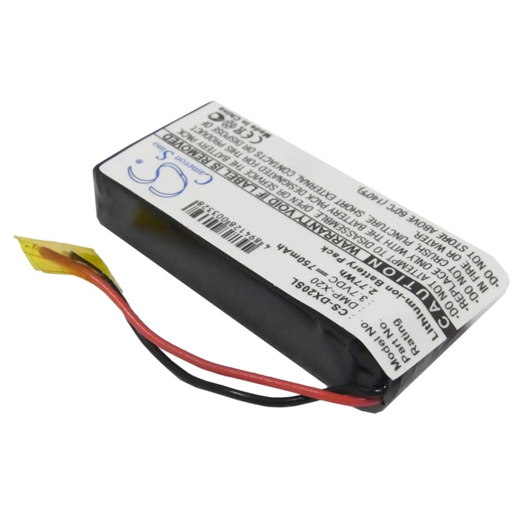 Batterie Batteria MP3, MP4, PMP CS-DX20SL