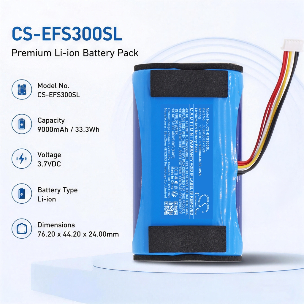 Batteria compatibile con Eufy CS-EFS300SL