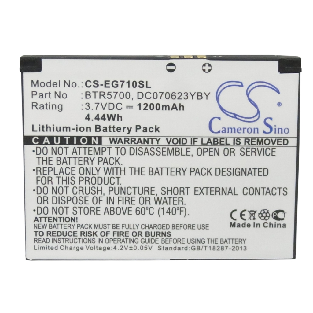 Sostituzione della batteria compatibile per Toshiba BTR5700,DC070623YBY