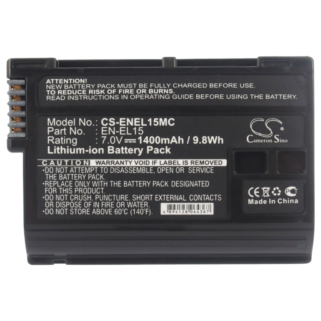 Batterie Sostituisce EN-EL15B