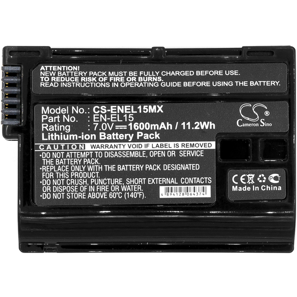 Camera Battery Nikon D810A