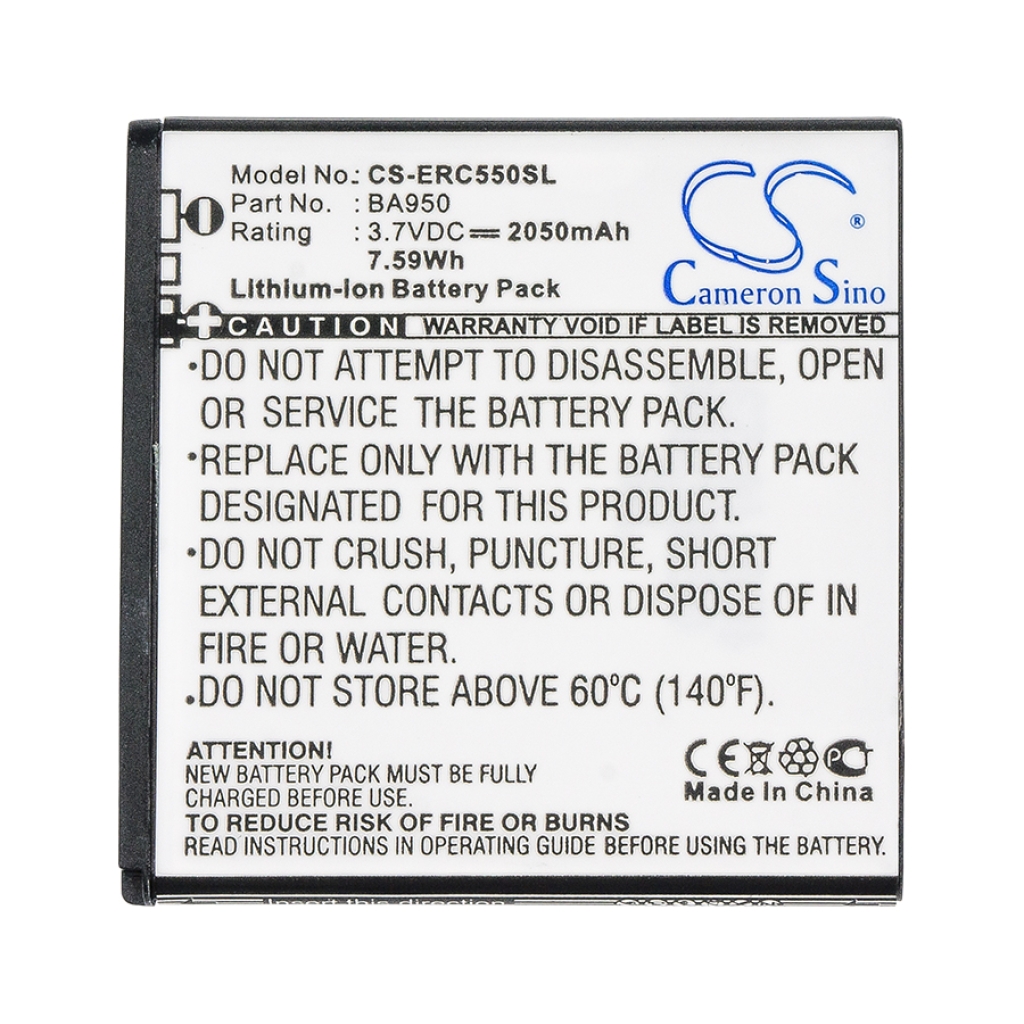 Mobile Phone Battery Sony Ericsson CS-ERC550SL