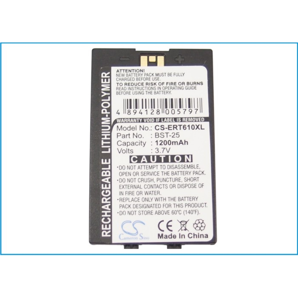Batteria compatibile con Sony Ericsson CS-ERT610XL