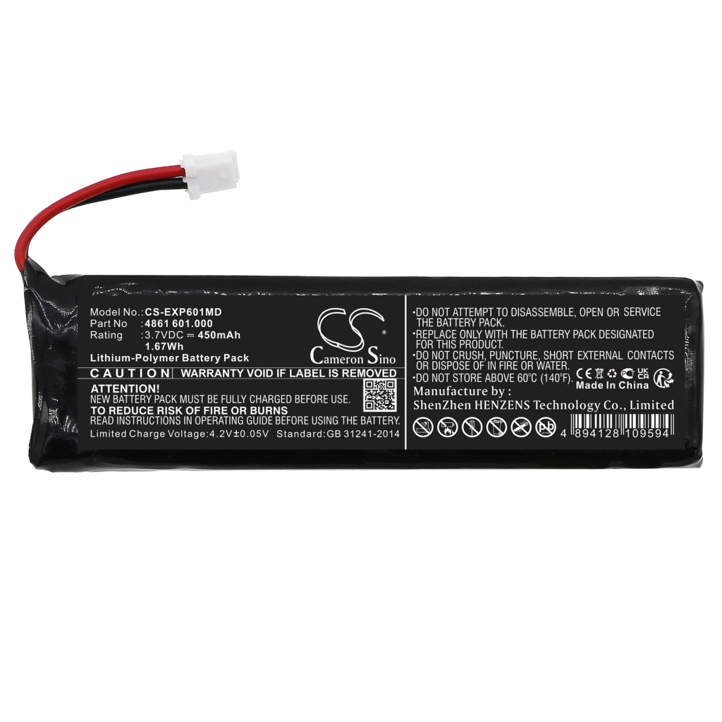 Sostituzione della batteria compatibile per Eppendorf 4861 601.000,H451987