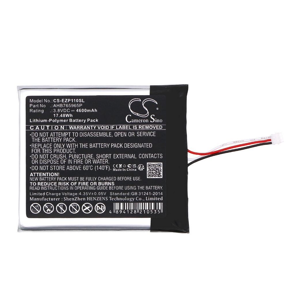 Batteria per telecamera di sicurezza domestica Ezviz CS-DP1C (CS-EZP110SL)
