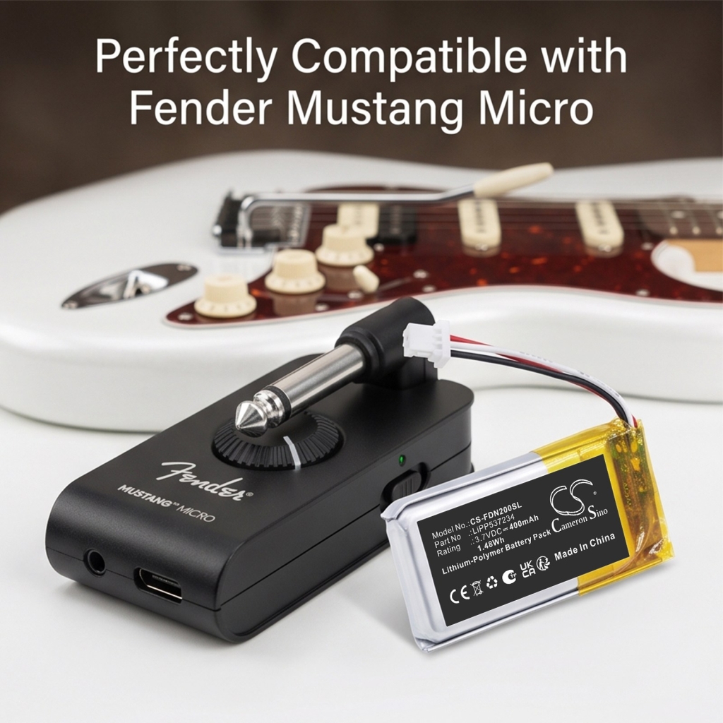 Batterie compatibile con Fender F02-2311300/000 F02-2311300/000 CS-FDN200SL