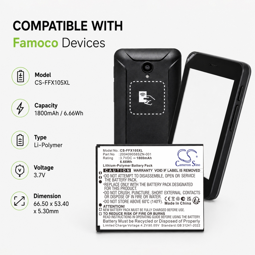 Battery for Famoco FX105