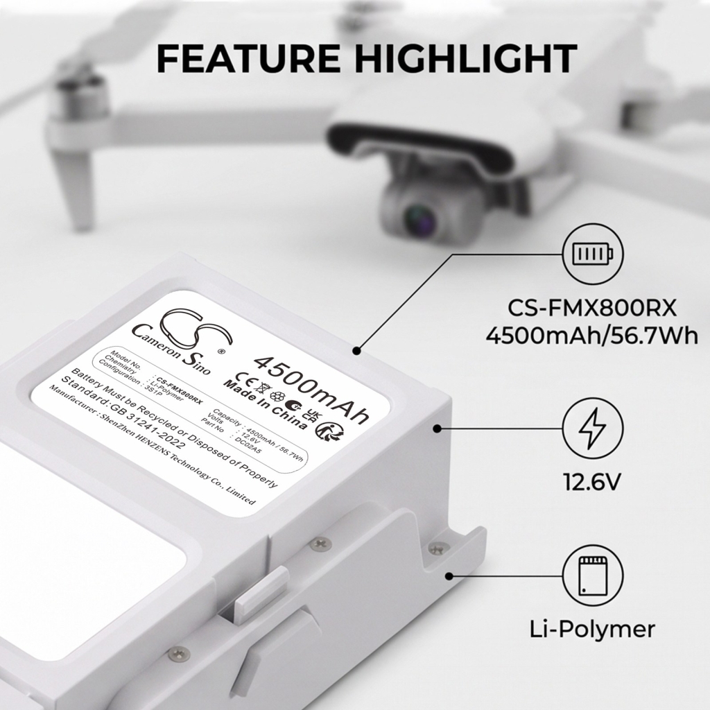 Batterie compatibile con FIMI X8 SE CS-FMX800RX