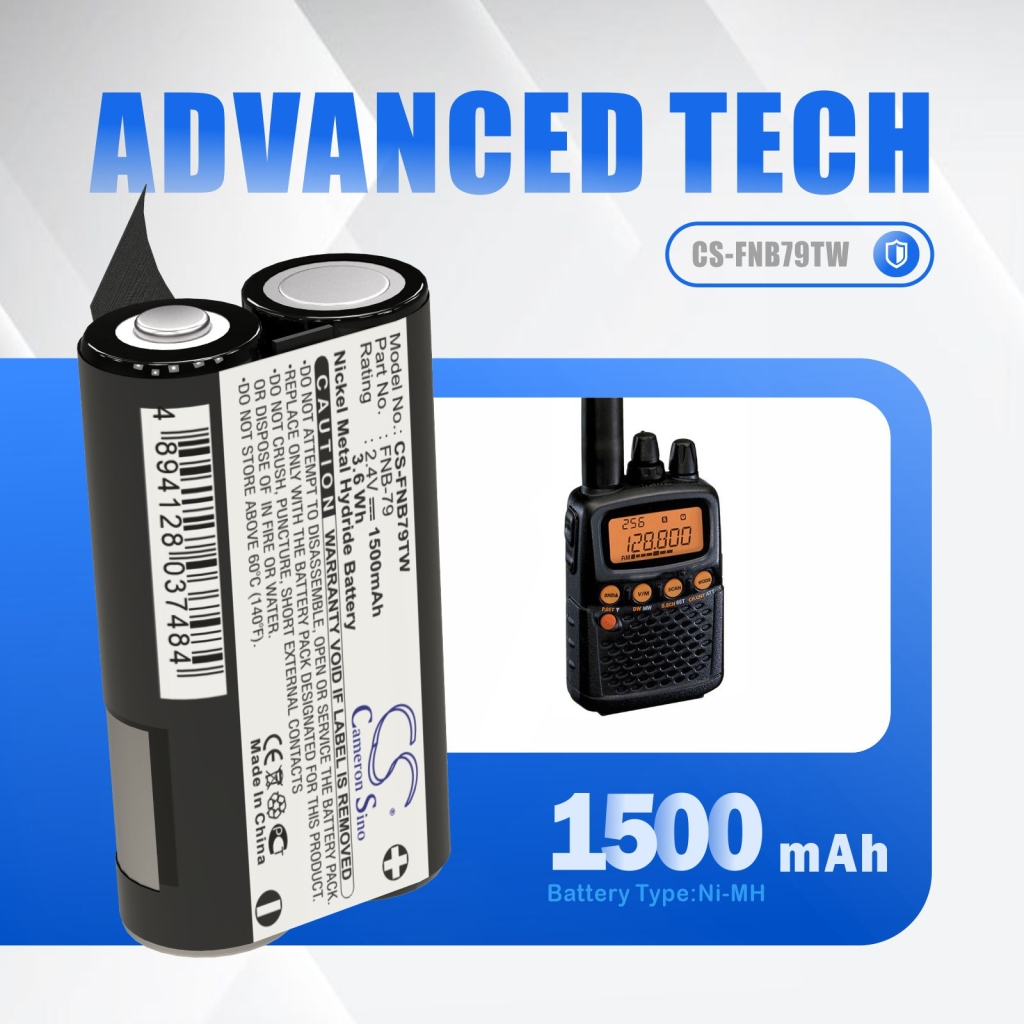 Batteria radio bidirezionale YAESU CS-FNB79TW