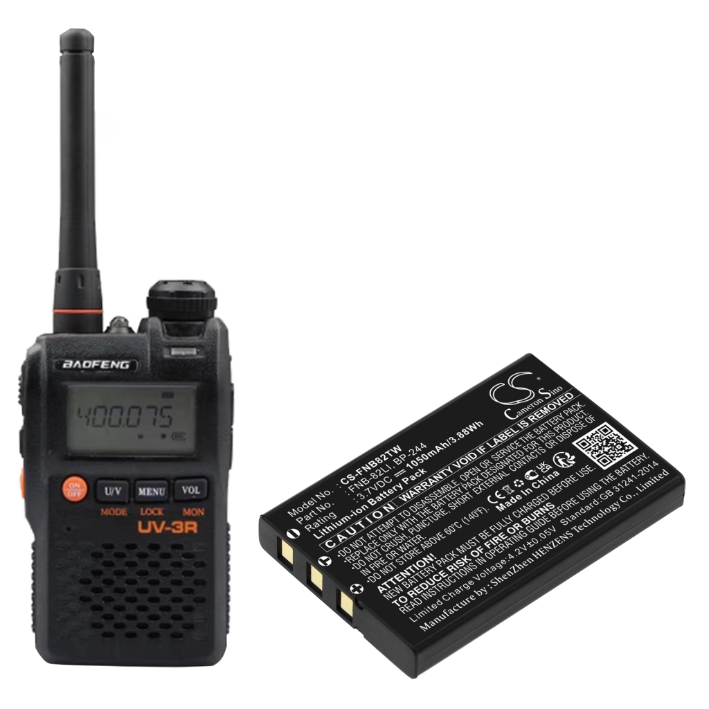 Batteria radio bidirezionale Dynascan CS-FNB82TW