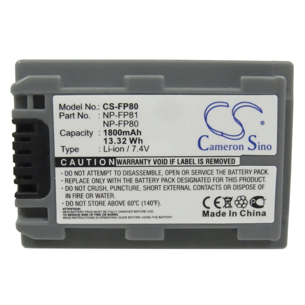 Batterie Sostituisce NP-FP81