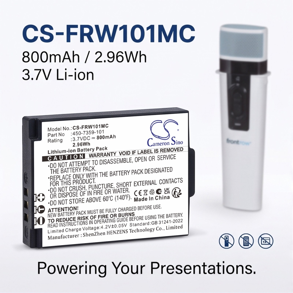 Batteria per Frontrow FR Wearable Lifestyle