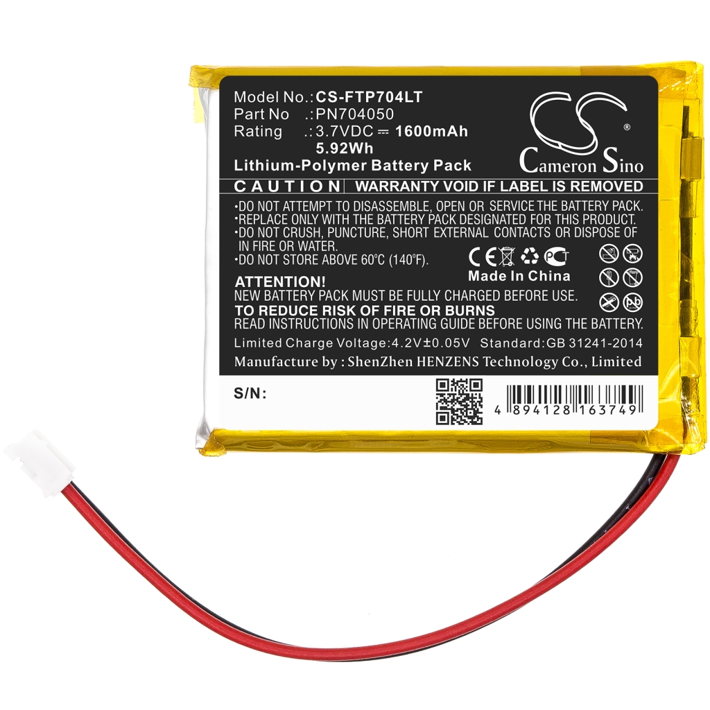 Sostituzione della batteria compatibile per Fatboy PN704050