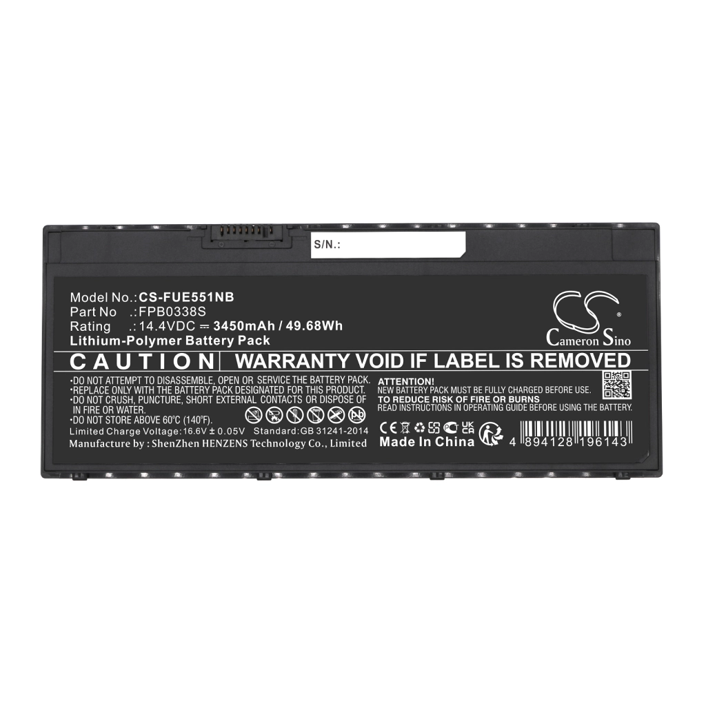 Batteria notebook Fujitsu LifeBook E458-E4580M33SONC (CS-FUE551NB)